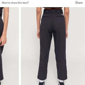 Dickies UO exclusive high waisted black size 10